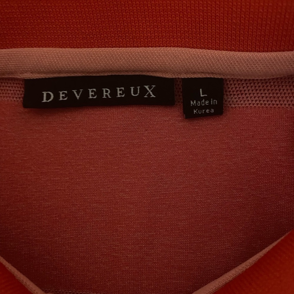 Devereux Striped Polo Golf Shirt Mens Large.in Excellent Condition - Picture 10 of 10